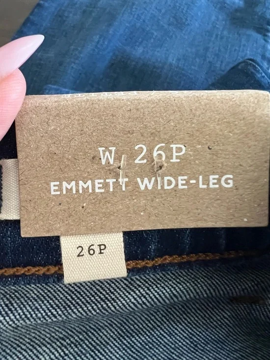Madewell Emmett Wide Leg Jeans Size 26 P - Picture 8 of 9